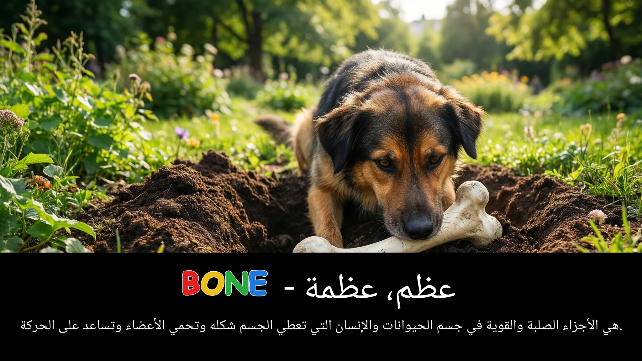 Arabic Illustration for bone